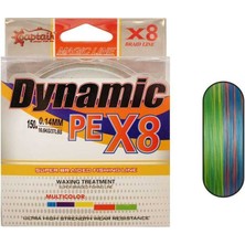 Captain Dynamic Soft Pe 8 Örgü Spin Ip Misina 150MT Multi Color Standart-0.18 mm