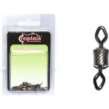 Captain 5005 Elmas Gözlü Fırdöndü 10LU Paket Black Nikel Standart-3