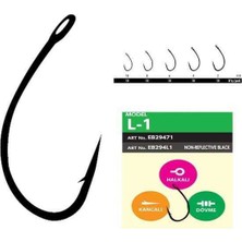 Hayabusa L1 Sazan Iğnesi Dövme Teflon Black 10LU Paket Standart-2