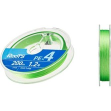 Gosen X4 Roots Pe 4 Örgü Spin Ipi 200MT Light Green Standart-1.2 Pe