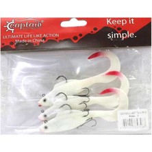Captain 3559 Pencil Soft 10CM Levrek Silikonu 3lü Suni Balık 3