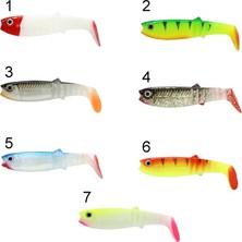 Captain 3569 Style Soft 8cm Levrek Silikonu 5li Paket Suni Yem 1
