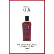 American Crew Anti-Dandruff + Dry Scalp Shampoo 250 ml – Kepek Karşıtı Şampuan | Kuru & Hassas Saç Derisi İçin