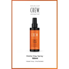 American Crew Matte Clay Spray 150 ml – Erkek Saç Şekillendirici Mat Sprey, Mat Görünüm & Orta Tutuş