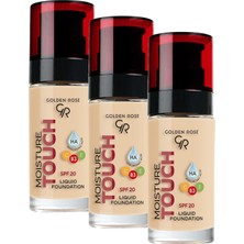 DMR Home Moisture Foundation No: 106 - Hyaluronik Asitli Nemlendirici Fondöten Spf 20-30 ml (3 Paketi)