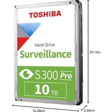 DMR Home S300 Pro 10TB Güvenlik HDD – 7200RPM, 512MB Cache, MD10ADA10TV