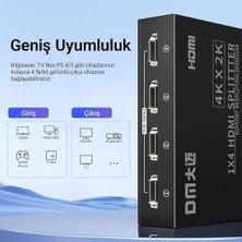 DMR Home Dm CHB079 4K 30Hz 1 Giriş 4 Çıkış HDMI Splitter Çoklayıcı