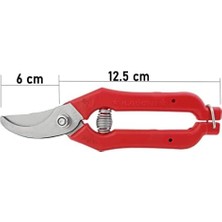 Expresstore Göcen Narenciye Üzüm Bağ Budama Makası Uçlu 18.5 cm Kırmızı