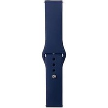 DMR Home (4995) Midnight Blue Band Serisi 22MM Klasik Kordon Silikon Strap Kayış-Midnight Blue Gear S3 ile Uyumlu