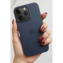 ProNorth Iphone 15 PRO Uyumlu Kılıf Logolu Lansman Soft Yumuşak Içi Kadife Silikon Kapak