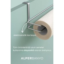 DMR Home Banyo Krom Modern Dolap Kapağı ve Raf Altı Kağıt Havluluk Mutfak Organizeri | Delmeden, Kolay Montaj