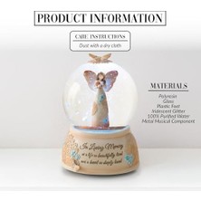 DMR Home Pavilion 19061 Light Your Way Memorial In Loving Memory Musical Water Globe, 100MM
