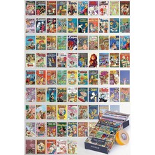 DMR Home Guguk Çizgi Film Kapakları Temalı 81 Adet Duvar Poster Seti, Özel Tasarım Kutulu (GGK-K065)