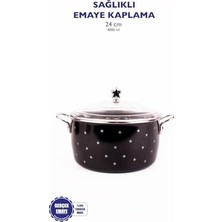 Expresstore Star Yıldız Desenli Fritöz/kızartma Tenceresi (24CM-4LITRE)