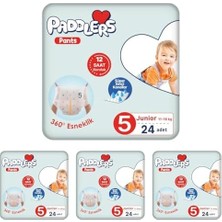 Expresstore Külot Bebek Bezi 5 Numara Junior 24 Adet (11-18 Kg) Eko Paket (4 Paketi)