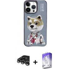 Pileli Store Pilelistore™ iPhone 15 Pro Kılıf Siluet Modern Özel Seri - Siyah Bilvis 5in1 3D Magic Cam Ekran Koruyucu + Raze Metal Kamera Lens - Gs