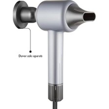 DMR Home Shd 1717 Saç Kurutma Makinesi, 1600W Bldc Turbo Motor, 110.000 Rpm, 2 Hız 3 Sıcaklık Ayarlı, 360° Manyetik Başlık, Gümüş