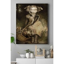 DMR Home (PSTER16023) Anne Fil ve Yavrusu Sanatsal Kanvas Tablo 21 x 30