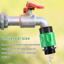 Expresstore Bahçe Hortumu Hızlı Bağlantı Parçası, Bahçe Hortumu Bağlantı Seti, Su Durdurma Bağlantısı, Çift Erkek Bağlantı, Hortum Musluk Bağlantısı 3/4 Inç