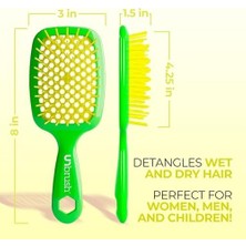 DMR Home Fhı Heat Unbrush Islak ve Kuru Havalandırmalı Dolaşık Açıcı Saç Fırçası, Limon Kireç Yeşili