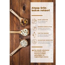 Expresstore Zeytin Ağacı El Yapımı Tahta Ahşap Kaşık Mutfak Yemek Kaşığı 29CM