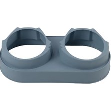 Expresstore Çift Hazneli Plastik Mama ve Su Kabı – Mavi – Kaymaz Tabanlı, Dayanıklı & Hijyenik – Kedi/köpek Mama Kabı – Kolay Temizlenebilir (33X17X5 Cm)
