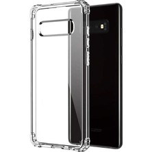 ZM Store Galaxy S10 Plus Uyumlu Kılıf Nitro Anti Shock Sert Şeffaf Silikon Kapak
