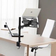 DMR Home Ayarlanabilir Aliminyum Laptop Standı Vesa Bağlantılı Monitör Kolu Uyumlu EX789
