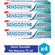 Sensodyne Derin Temizlik Diş Macunu 75 ml x 4 Adet