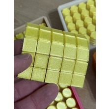 Süppürge Kumaş Bardak Altlığı Seti | Kare, Altıgen, Kalp, Yuvarlak - Kare