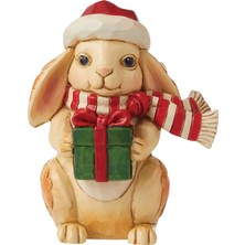DMR Home Jim Shore Heartwood Tavşanı Minyatür Heykelcik, 9,5 Cm, Çok Renkli