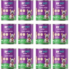 Expresstore Bypet Yavru Köpekler Için Dana Etli Konserve Yaş Mama 415 gr x 12 Adet