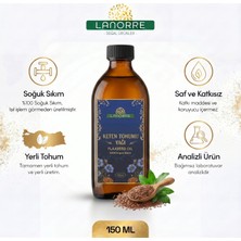 Lanorre %100 Soğuk Sıkım Analizli Keten Tohumu Yağı 150ML %100 Saf ve Doğal Flax Seed Oil