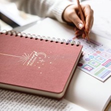 Expresstore A5 Spiralli Süresiz Planlayıcı Ajanda Pembe