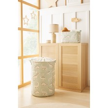 Ocean Home Textile 2'li Dinozor Çocuk Odası Oyuncak Düzenleyici Sepet Set 1 Adet 30 x 21 x 18 / 36 x 48 cm