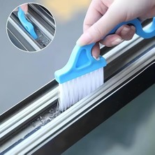 DMR Home 2'li Kenar Temizleme Fırçası ve Kazıyıcı - Kapı ve Pencere Oluk Temizleyici, Kaymaz Saplı ve Asılabilir Pratik Tasarım