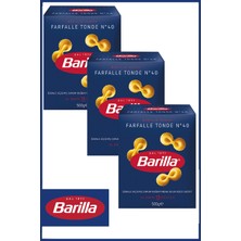 Barilla Farfall Tonde Fiyonk Makarna 500 gr x 3 Adet