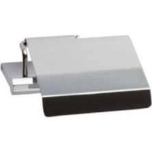 DMR Home Octagon Kapaklı Tuvalet Kağıtlığı Krom Renk 52X137X152 mm