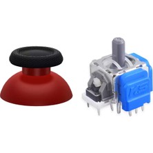 Pop Konsol PS5 Manyetik Motor Topuz 1+1 Set Bordo Hall Sensör Analog Playstation 5 Yedek Parça