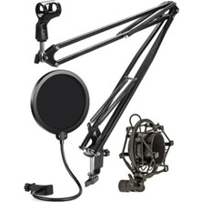Cekar Store Lastvoice NB40 Pro Mikrofon Standı Shock Mount Pop Filter Set (50X50 Büyük Boy)