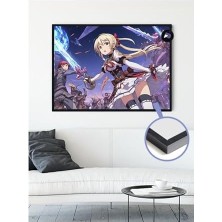DMR Home (PSTER21123) Savaşan Kızı Manga Çerçeveli Tablo - Çerçeveli Poster 50 x 70