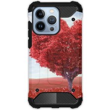 Egstech Apple iPhone 13 Pro Kılıf Army Tank Full Koruma Antishock - Kalp Gölgesi