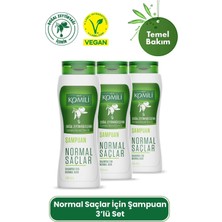 Komili Normal Saçlar Için Vegan Temel Bakım Şampuanı 3'lü Set- - 3 x 500 ml