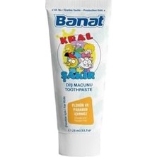 Expresstore Kral Şakir Canan Çocuk Diş Fırçası Seti (Pembe) (25 ml Diş Macunlu)