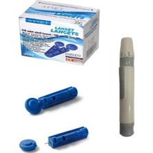 Ayset Parmak Delme Lanset Kalemi + 100 Adet Lanset