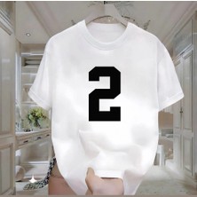 Rovel 2 Baskılı Beyaz Oversize Tshirt