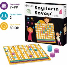 Sayıların Savaşı Zeka ve Akıl Oyunu 7+ Yaş 2 Oyuncu