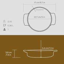Expresstore Hot Pot Rond 140 mm 0.32 Ltr LVECOGV14 Matt Black