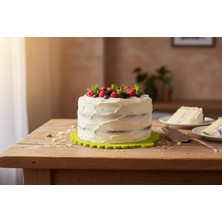 Süppürge Dalgalı Kenarlı Pasta Tabağı Seti – 11–25 cm Pasta Tabağı - 230 cm