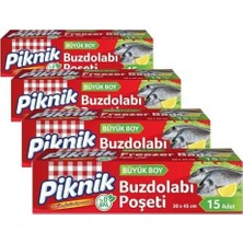 DMR Home Piknik Buzdolabı Poşeti Büyük 15'li (4 Paketi)